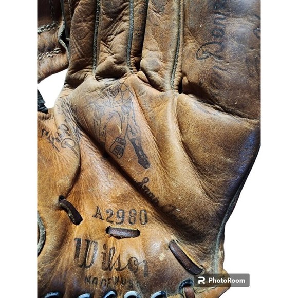 Wilson's Baseball Glove Jim Davenport 1960's A2980 Patent 2231204 398340-1941 - Picture 4 of 12